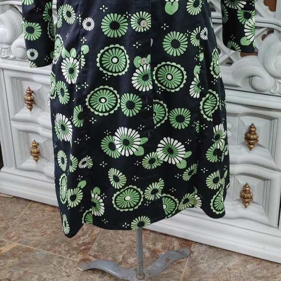 Fun Green & Black Shirt Dress or Jacket - Picture 2 of 9